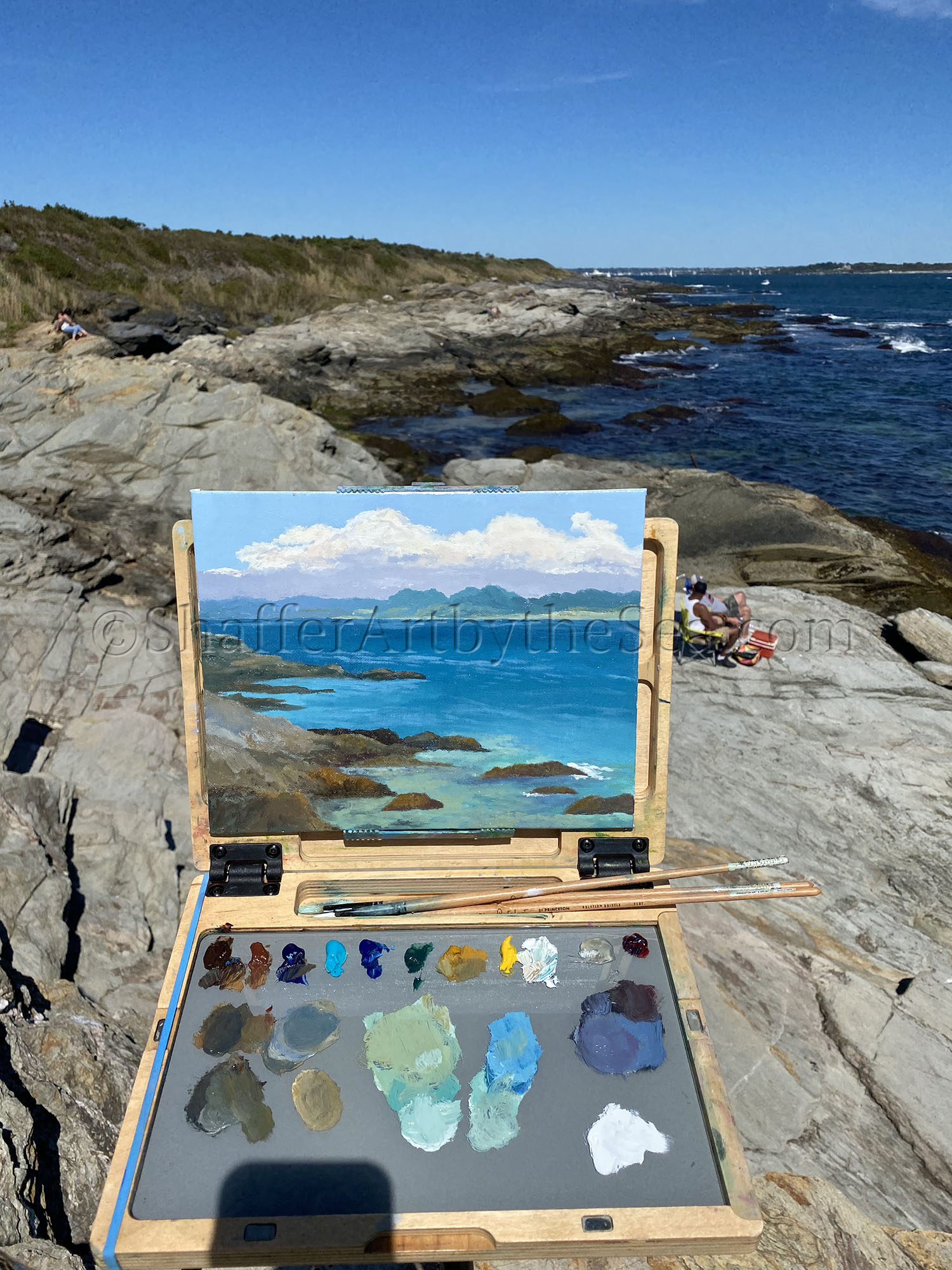 Landscape Painting Beavertail State Park, Jamestown, RI - Jessica ...