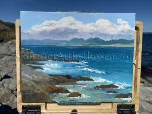 Oil Painting Beavertail Jamestown, Rhode Island