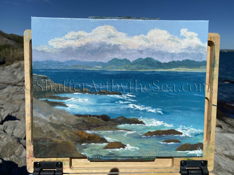 Read more about the article Landscape Painting Beavertail State Park, Jamestown, RI