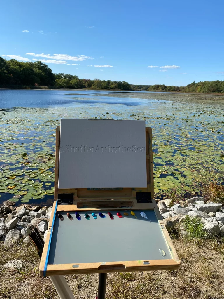 Fresh paint, Belleville Pond, North Kingstown