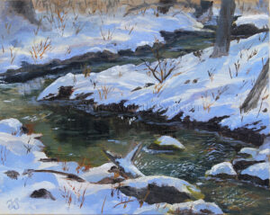 Read more about the article Plein Air Painting a Snowy Stream