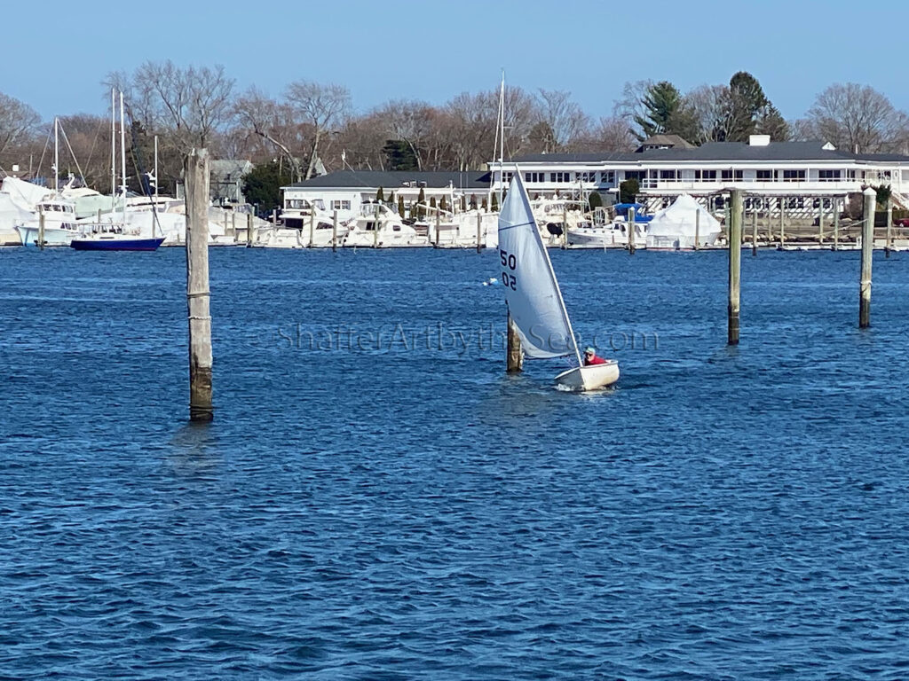 sailboat Wickford Harbor, Rhode Island