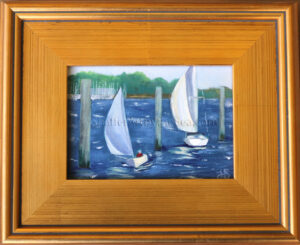 sailboat Wickford Harbor, Rhode Island painting