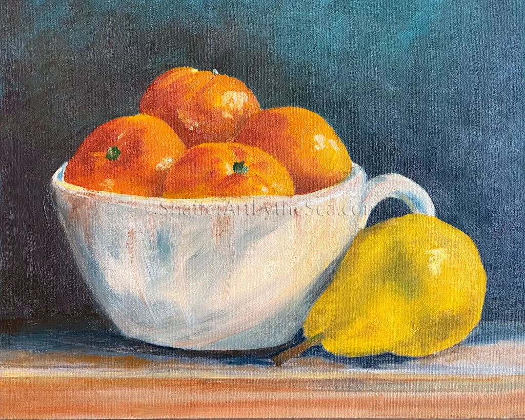 Clementine Still Life Painting