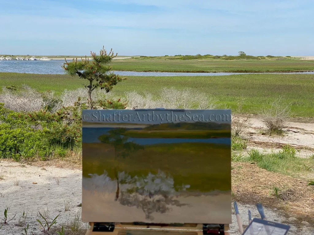 Chatham Causeway painting, Cape cod