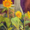 Sunflowers watercolor painting