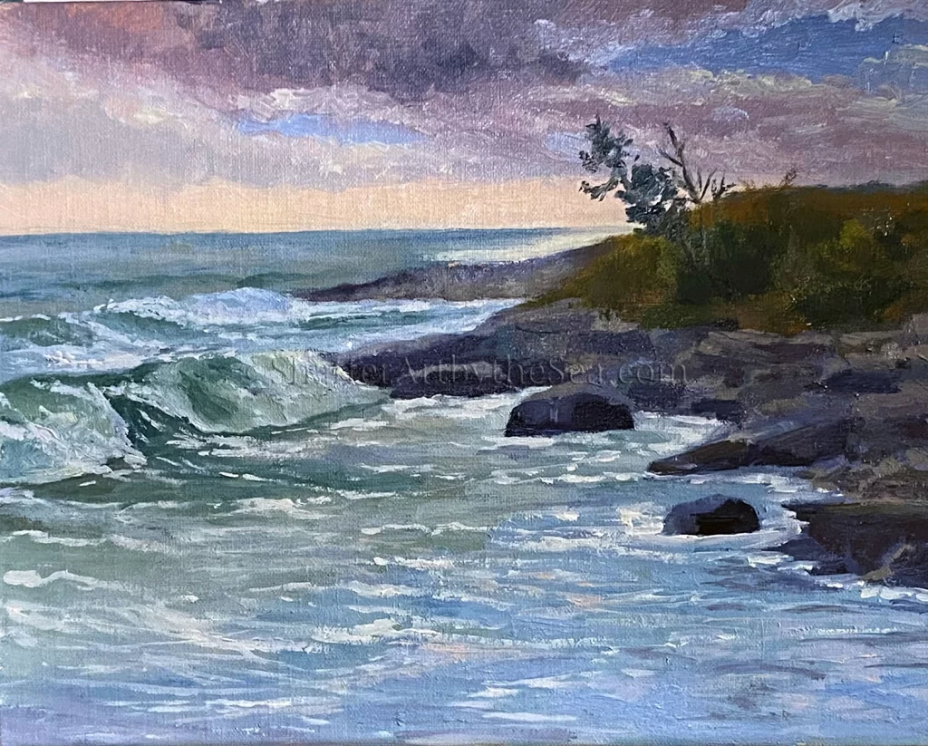 Sachuest Point Landscape Oil Painting