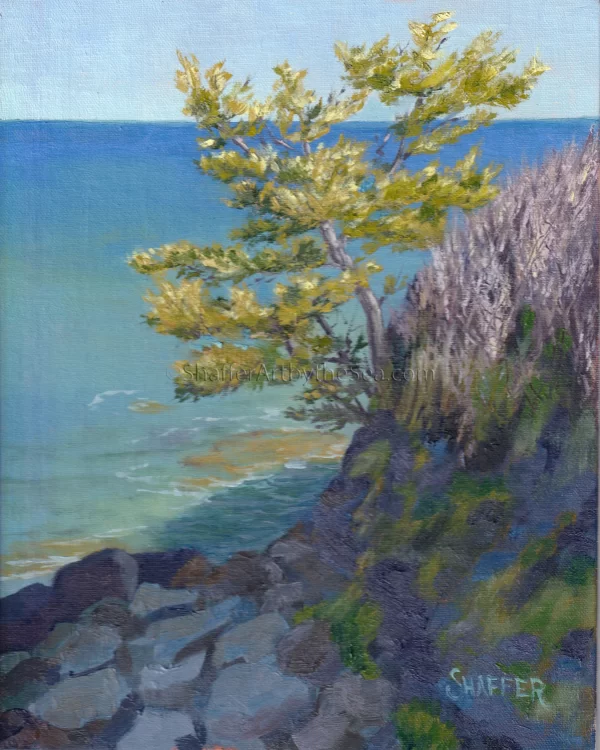 Cliff Walk Newport Rhode Island Landscape Oil Painting