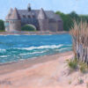 Narragansett Beach and Towers oil painting print