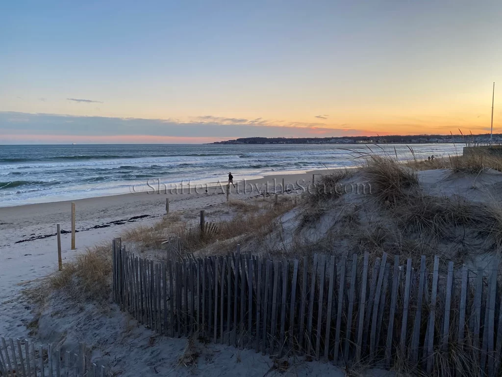 Narragansett Beach sand dunes