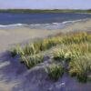 'Third Beach Dunes', plein air oil landscape painting