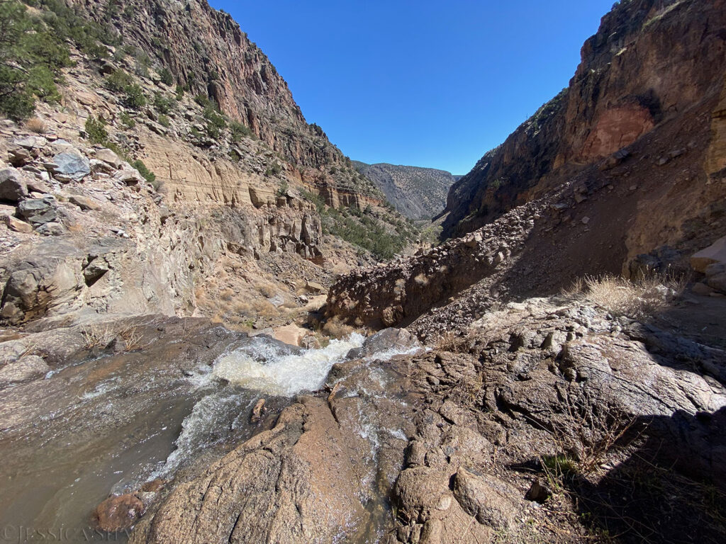 Top of Lower Falls, Bandelier National Monument