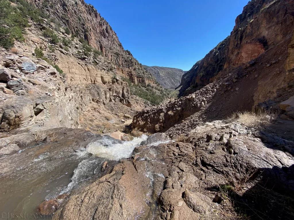 Top of Lower Falls, Bandelier National Monument