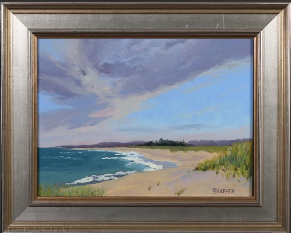 Breachway Breeze: Charlestown Breachway, RI oil painting | 9 x 12 in