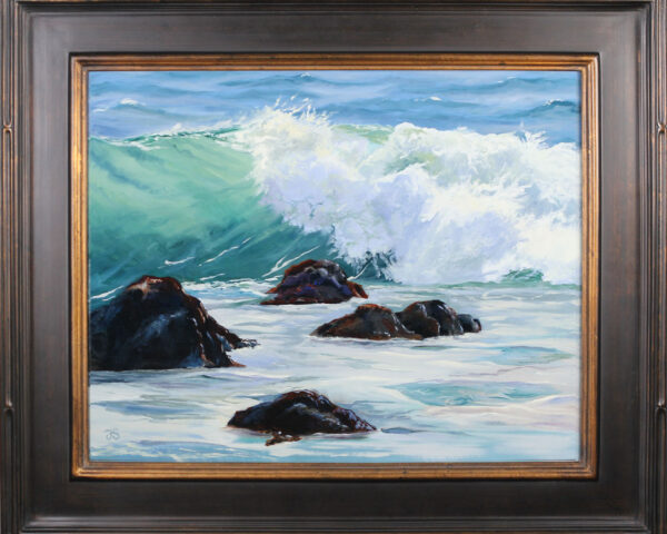 Crashing Waves: seascape oil painting | 16 x 20 in